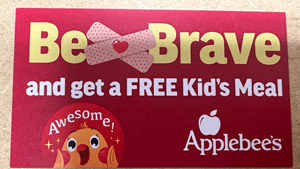 Be Brave Applebee's gift card