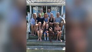 Jolene with her extended family on Lake Ontario in 2018
