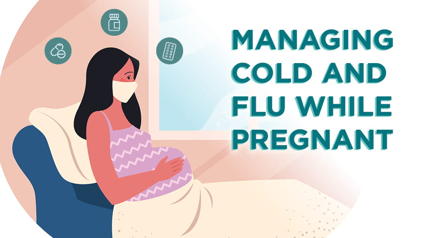 Cold and flu symptoms medication during pregnancy